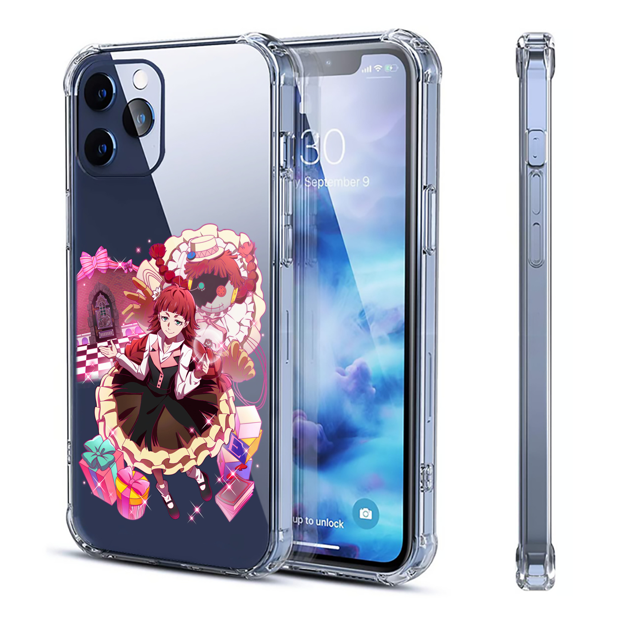 （画像用） 文豪ストレイドッグス Bungo Stray Dogs 【iPhone 12シリーズ対応】透明スマホケース（クリアソフトケース）